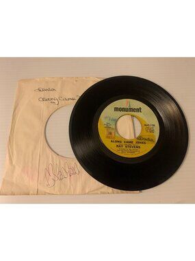 Vintage 45 RPM Vinyl Record Ray Stevens "Yakety Yak" & "Along Came Jones"
